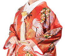 和装・色打掛・赤